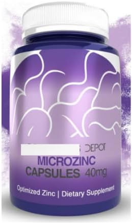 Depot MicroZinc Kapseln, 40mg Optimierte Zink, 365 Zähl Diät-Ergänzung