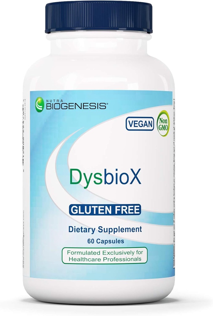 Nutra BioGenesis DysbioX - Pilules de thé vert, Supplément de soutien antioxydant pour les femmes et les hommes avec vitamine C, zinc, thé vert et extrait de raisin - 60 capsules végétaliennes