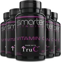 (5 packs) Vitamine C d'aliments crus entiers provenant de baies, d'antioxydants de qualité supérieure, de bioflavonoïdes et de polyphénols, 300 capsules véganes