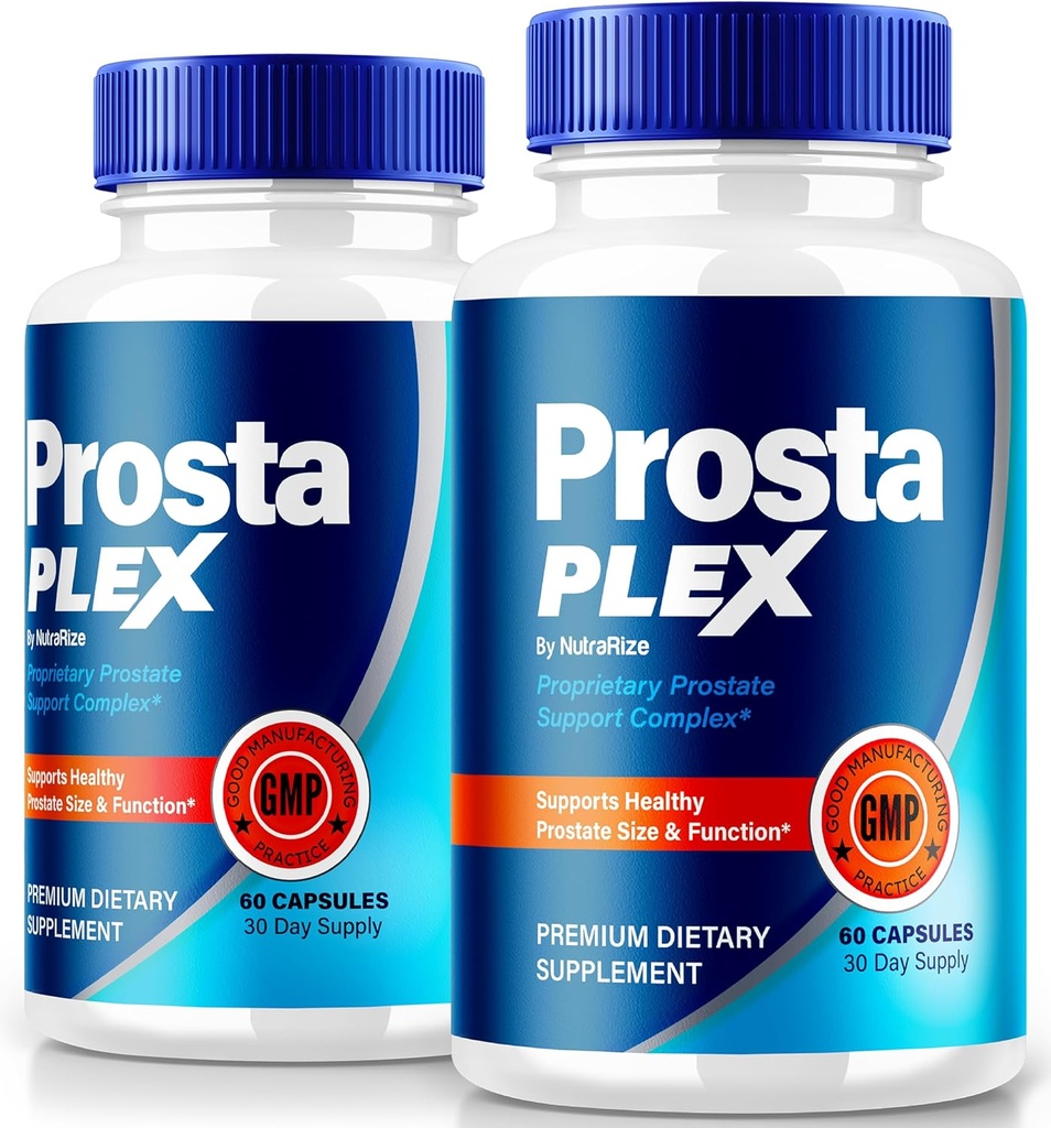 NutraRize (2 Pack) Prosta Plex, ProstaPlex All Natural Supplement to Support Prostate Heath, Official Formula to Regain Control & Support Overall Wellness, Prosta Plex Plus Bewertungen (120 Kapseln)