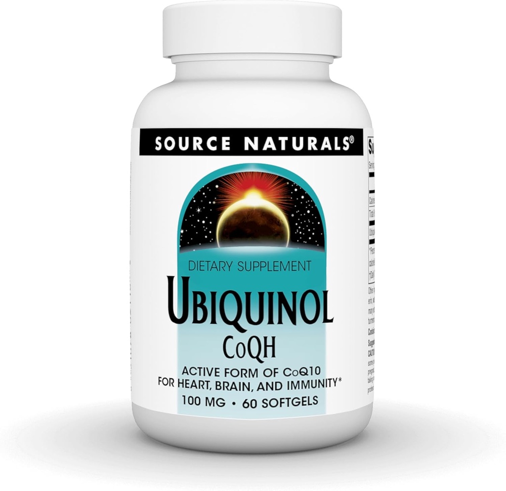 Quelle Naturals Ubiquinol CoQH 100mg Servieren - 60 Softgels