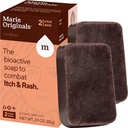 Marie Originals Itch Relief Soap Body Wash Bar - Tutti Natural Instant Relief da Insect Bites, Pollo Pox, Chiggers and Other Skin Irritations cioè. Anti- Itch sapone calmante (2 Confezione)