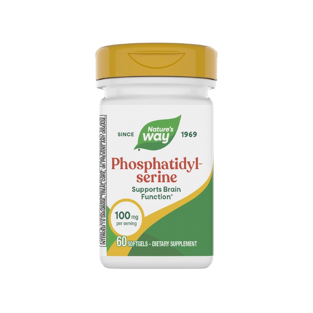 Nature's Way Phosphatidylserine, unterstützt Gehirnfunktion*, 60 Softgels