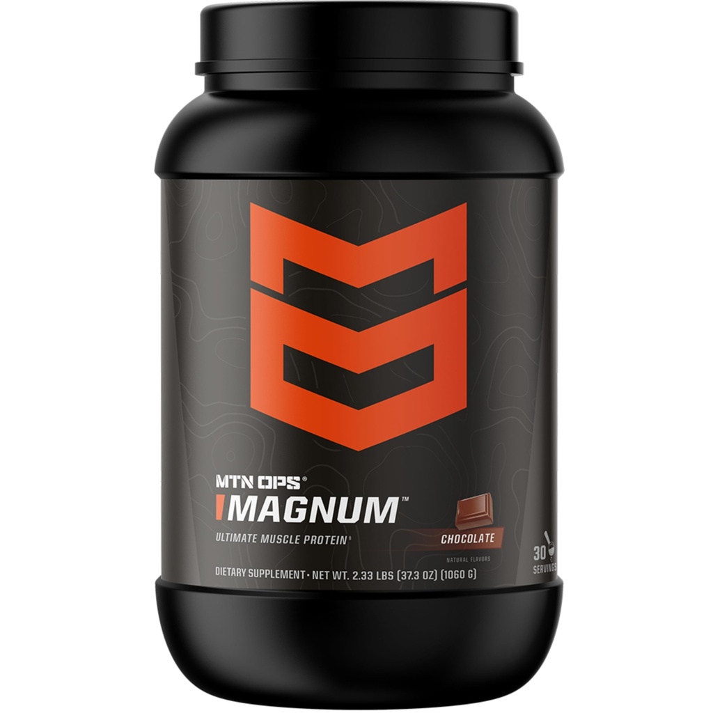 MTN OPS Magnum Protein Powder, 23g di Whey Isolate Protein & Milk Protein con BCAA, Zero Sugar & Gluten Free 30-Serving Tub