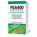 Natürliche Faktoren PEA400 - Reines Palmitoylethanolamid für Relief - Unterstützt Nervous System & okziale Störungen - Non-GMO - 90 Kapseln (90 Servietten)