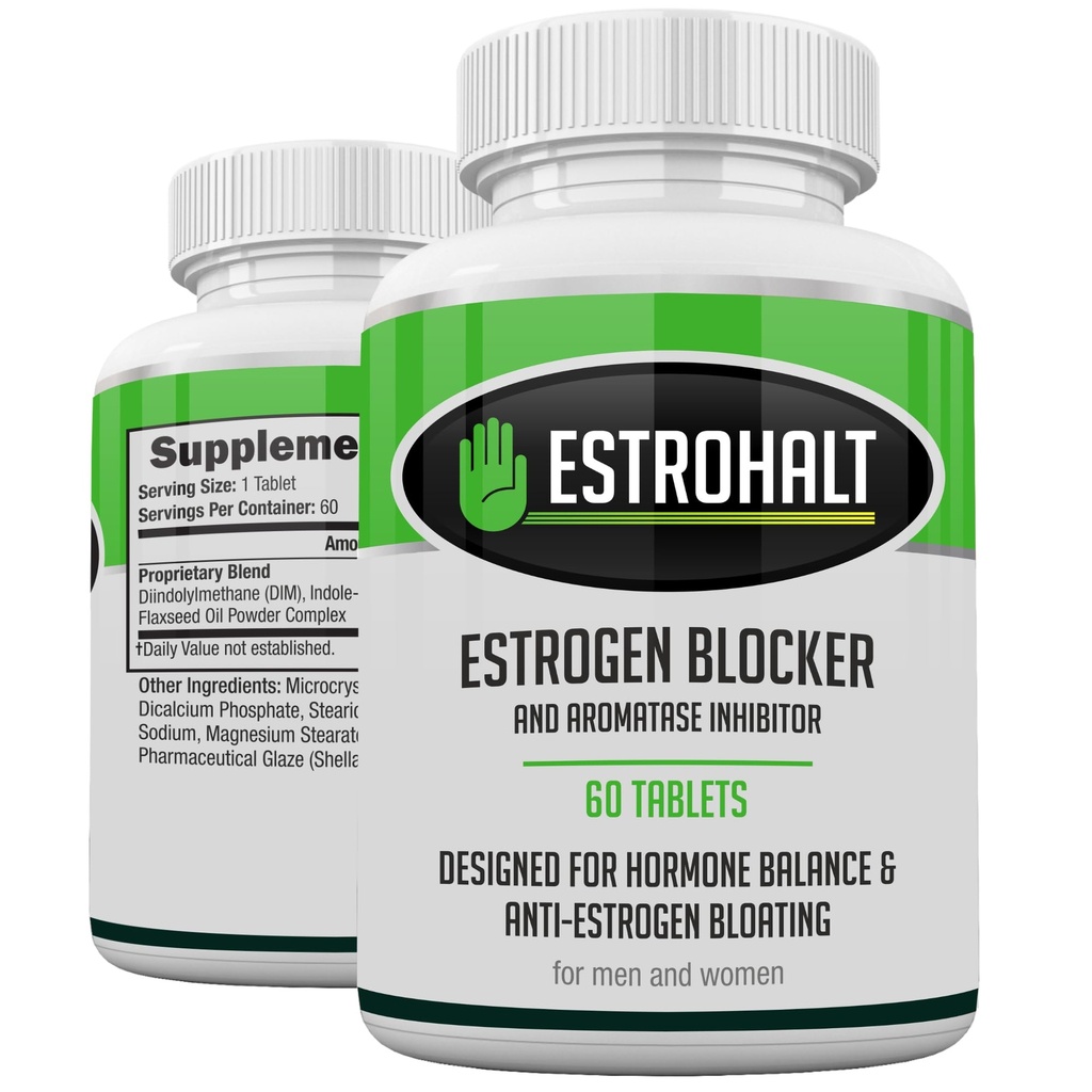 Integratore Estrogen-Blocker & Natural Anti Aromatase Inhibitor Pillole per Uomo & Donne DIM (Diindolylmethane) & Indole 3 Carbinol (I3C) Integratori per Dominanza Estrogen & Equilibrio
