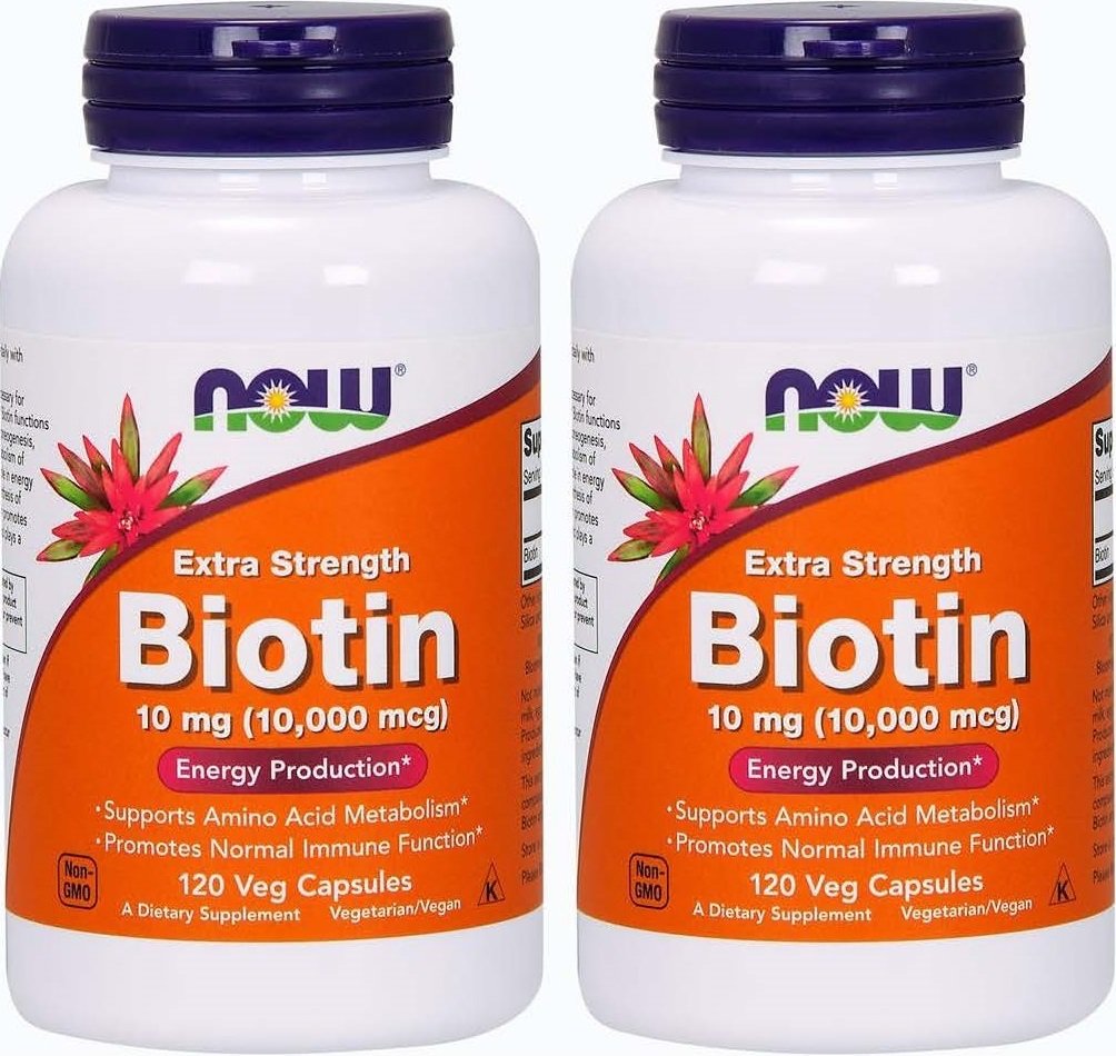 Ora Foods Biotin 10 mg Extra Forza 120 Vcaps, Confezione da 2
