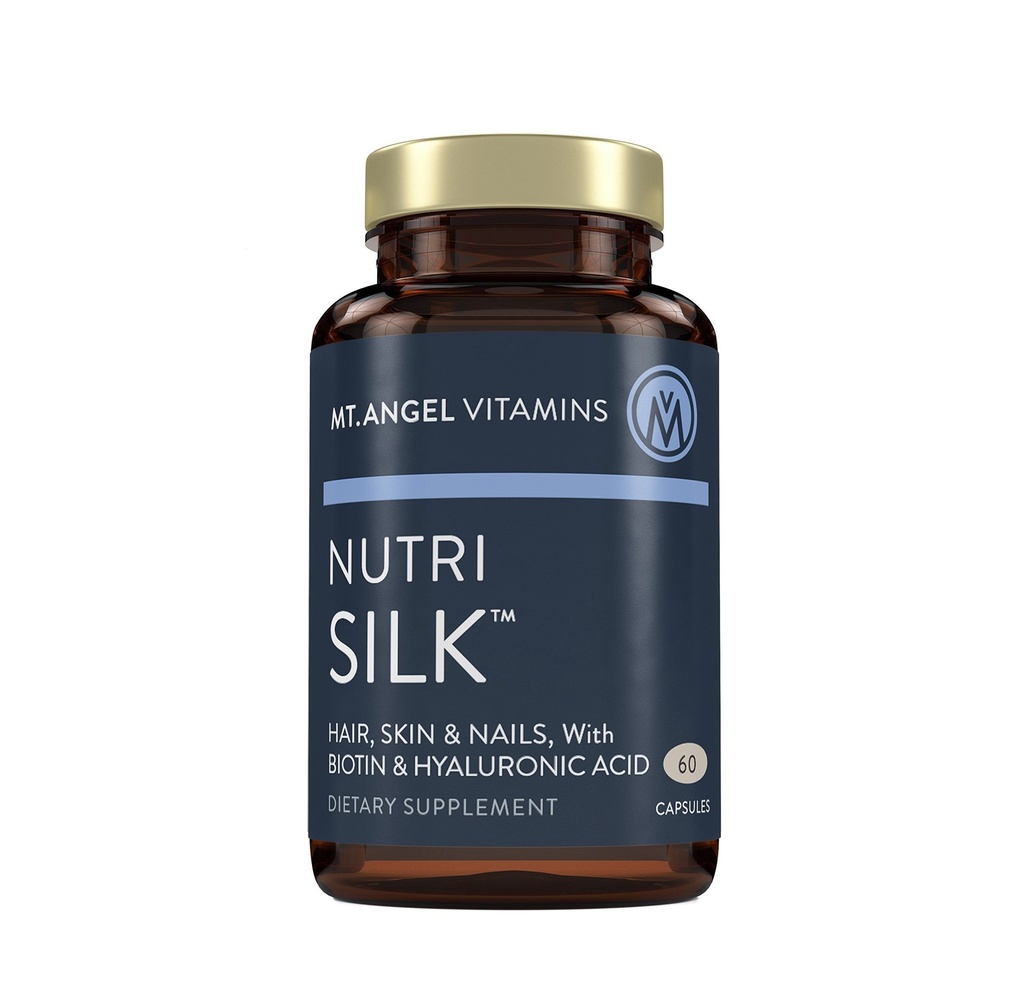 Mt. Angel Vitamine: capsule di NutriSilk. Promuove capelli sani & pelle, Boost Collagen, B Vitamine, 60 capsule