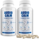 Audio Calm - Tinnitus Relief Supplement | Natürliche Stop Tinnitus Lösung - lindert Ohrring, Buzzing, Klicken | 60 Kapseln (2)