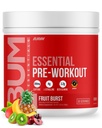 RAW Essential Pre-Workout Powder (Fruit Burst) - Chris Bumstead Sports Supplément nutritionnel pour les hommes et les femmes - Pré-entraînement Poudre d'énergie avec caféine, L-Citrulline, L-Tyrosine et Beta Alanine Blend