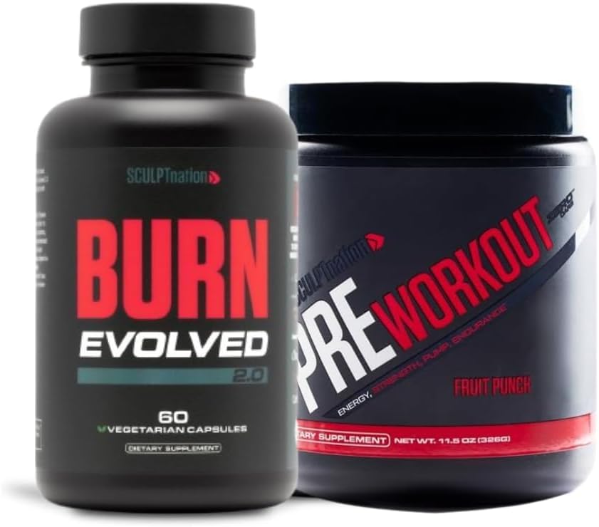 Sculpt Nation von V Shred Burn Evolved 2.0 und Pre Workout Fruit Punch Bundle