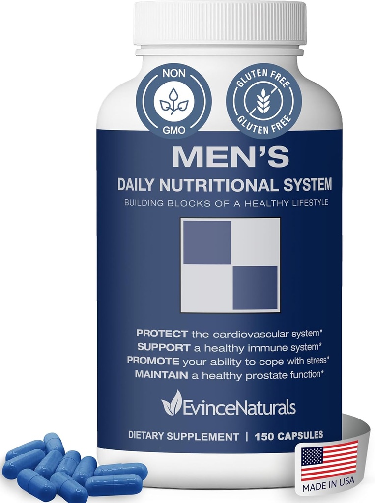 Evince Naturals Men's Daily Nutritional System, Multivitamin