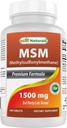 Migliori naturali MSM 1500 mg 180 compresse
