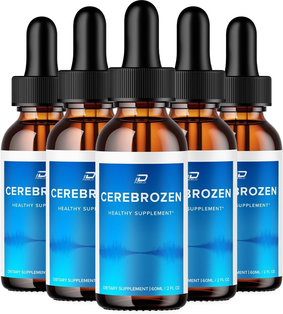 Cerebrozen Tinnitus Ear Drops - Cerebrozen 24, Cerebrozen Liquid Drops, Cerebrozen Reviews, Cerebrozen Drops for Ear Relief (5 Pack - 300 ML)