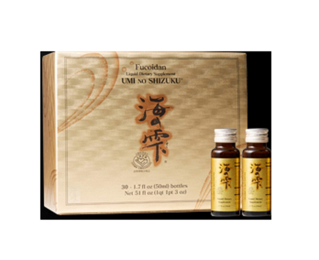Fucoidan-Getränk-Typ reines Meerweed-Extrakt mit Agaricus Mushroom Vitamin Complex Optimierte Immununterstützung Gesundheitsergänzung-30 flüssige Flaschen (50ML/Bottle)