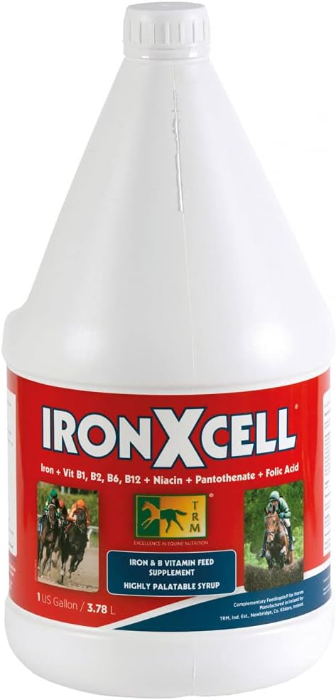 TRM IronXcell Liquid Horse Feed Supplemento per Metabolismo sano e Hindgut | Maggiore energia e prestazioni - 126 fl oz/1 US Gal (3.78 litri) - 126 fl oz (1 US Gal)