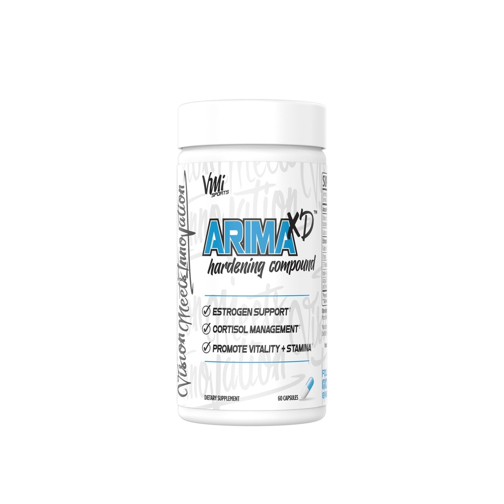 VMI Sports Arima-XD 60 Comte, équilibre hormonal naturel, anti-aromatase cortisol bloqueur pour les hommes et les femmes, supplément pour soutenir les niveaux équilibrés de testostérone et d'hormone estrogénique sur ou hors cycle (60 ct)