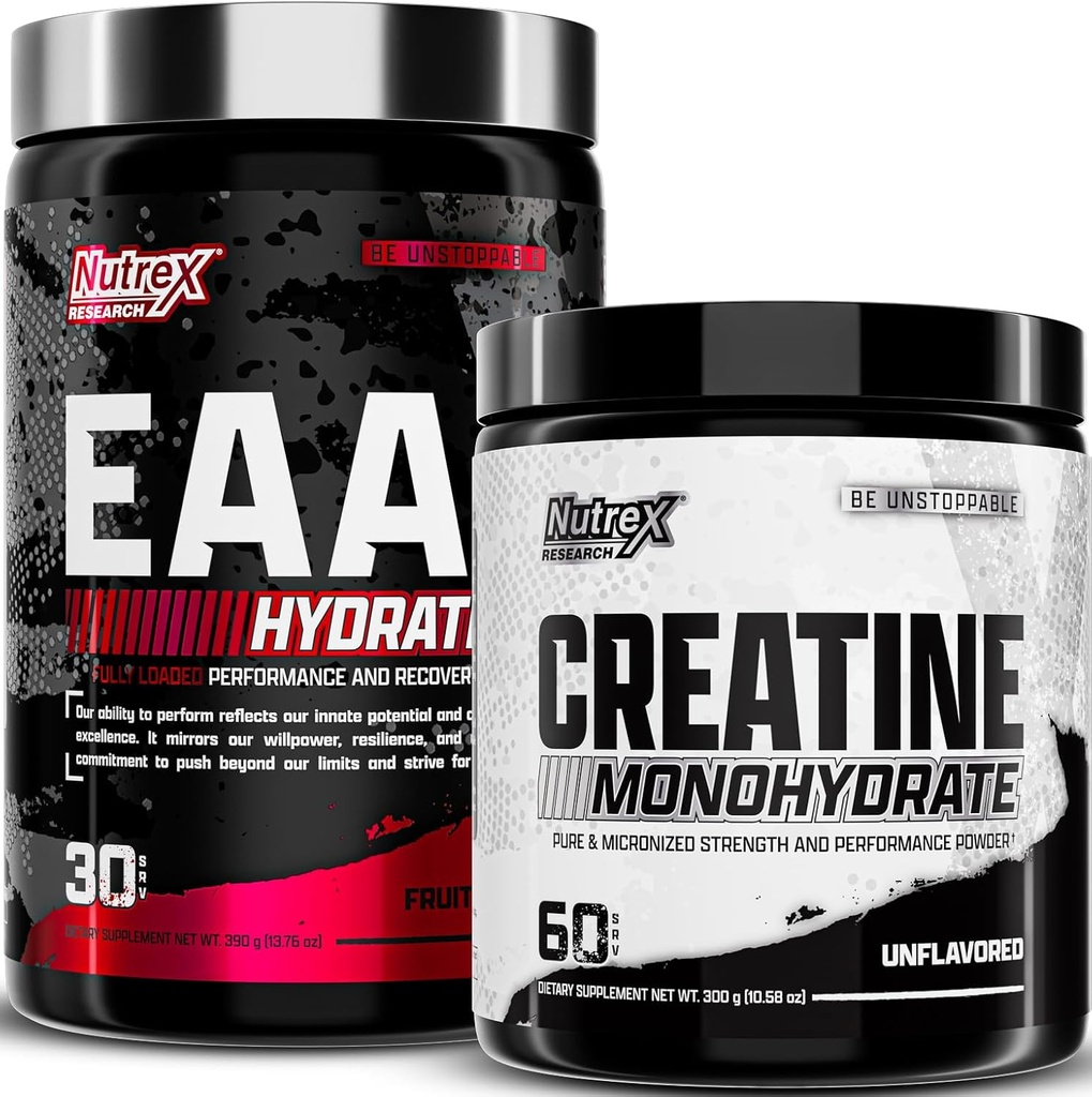 Nutrex Research EAA Hydration Fruit Punch & Kreatin Monohydrat Pulver