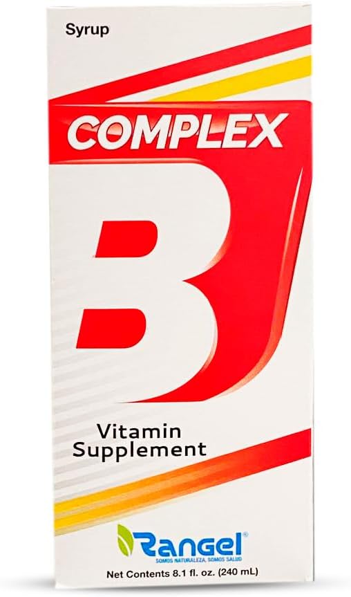 Rangel Complejo B Suplemento Vitamínico, 8.1 Fl Oz (paquet de 1), Jaune
