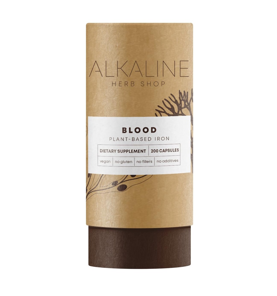 Alkaline Herb Shop Supplément sanguin 200 gélules (Iron)