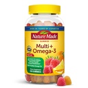Nature faite Multivitamine + Omega-3, Gommies multivitamines pour les femmes et les hommes, soutien nutritionnel quotidien, 140 adultes vitamines et minéraux gommy, 70 jours d'approvisionnement