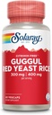 SOLARAY Guggul Gum Extract & Red Yeast Rice | Healthy Cardiovascular Function Support | Antica medicina cinese e medicina ayurvedica Combo | 60ct