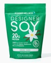 Designer Wellness, Poudre de protéines isolate de soja avec biotine, acide hyaluronique, et prébiotiques, végétalien, 0 sucre, non-OGM, vanille de gâteau d'ange, 1,87 lb