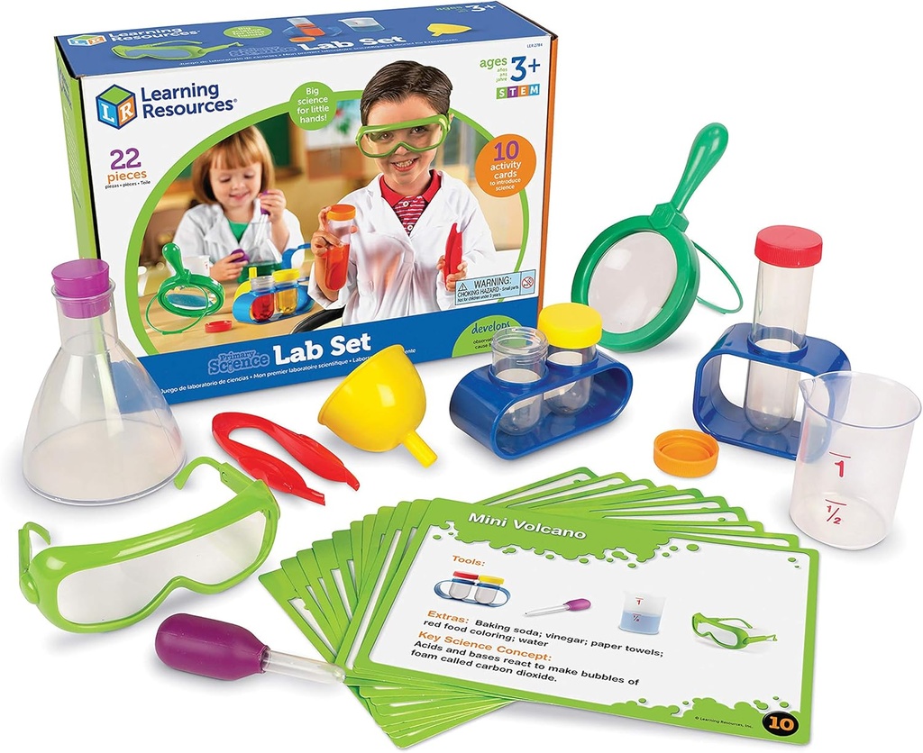 Ressources d'apprentissage Ensemble d'activités de laboratoire en sciences primaires - Expériences pour les enfants, jouets de chimie, jeux de prestige, projets STEM, besoins de classe, fournitures pour enseignants, cadeaux Montessori pour garçons et filles