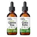 Wild & Bio Grüner Tee Tinktur 2 fl oz & Gotu Kola Tinktur 2 fl oz