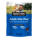 Nutri-Vet Adult-Vite Plus Dog Multivitamine Soft Chews, Supplément quotidien de chien avec des vitamines Minéraux et antioxydants, soutient la peau, l'immuno, l'articulation, et la santé de Gut, goût de poulet savoureux, 70 comte