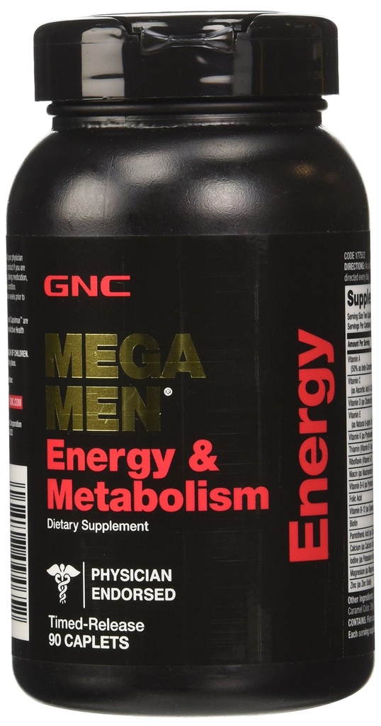 GNC Mega Männer Energie und Stoffwechsel Ergänzung, 90 Zähler