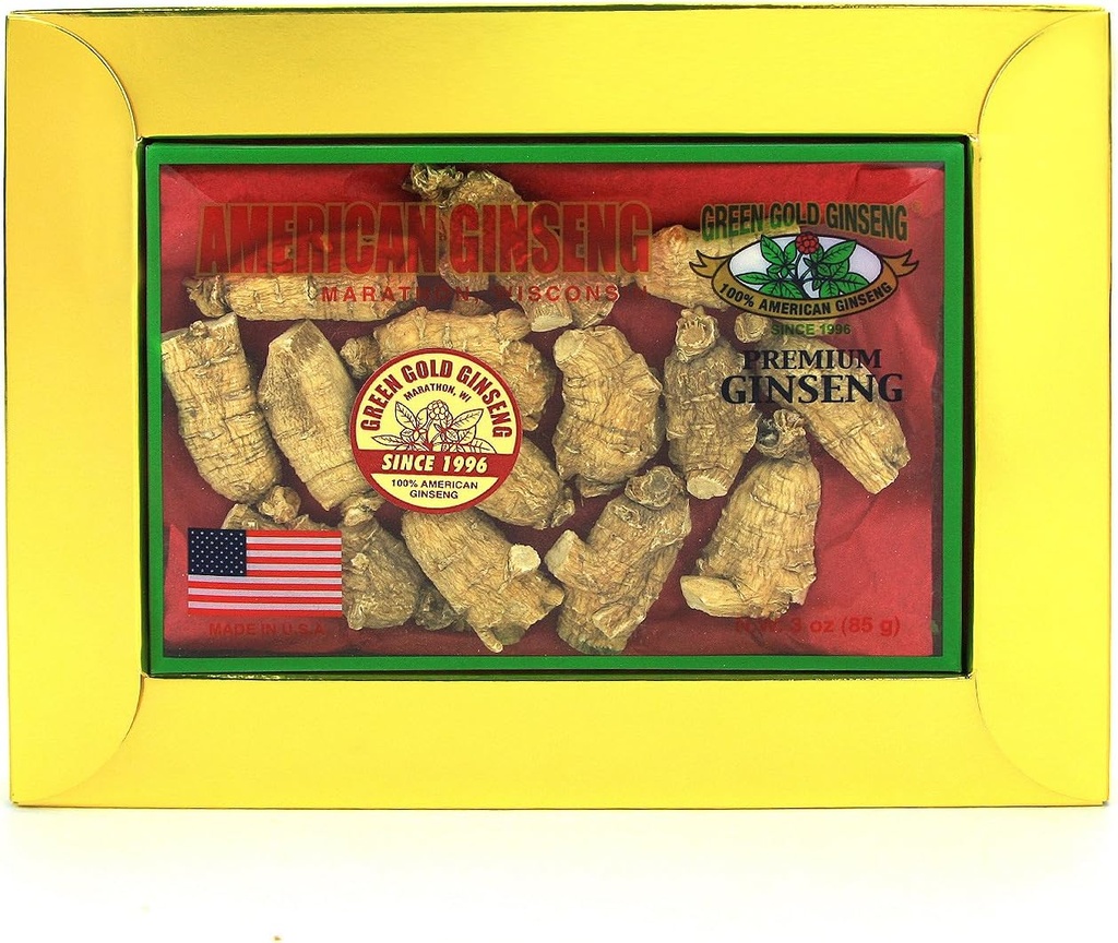 UGS CZ 122-3.000 Racines courtes Grandes Racines Américaines de Ginseng du comté de Marathon, Boîte 3oz, B06XCDWKKN