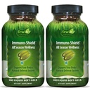 Irwin Naturals Immuno-Shield - 100 Softgels liquides, pack de 2 - Bien-être toute saison pour le système de défense naturelle du corps - 32 Total des services