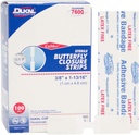Dukal Butterfly Schließstreifen. Pack von 100 Klebebandagen. Sterile Bandagen für Wundschutz. Alleinbenutzung. Individuell Wrapped. Einfach anzuwenden.