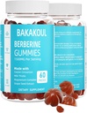 Berberina con Ceylon Cinnamon Gummies, Berberina senza zucchero 1500 mg e Ceylon Cinnamon 500 mg, Gummie Berberine ad alta potenza con Magnesio Complesso e Cardo Latte, 60 Gummies