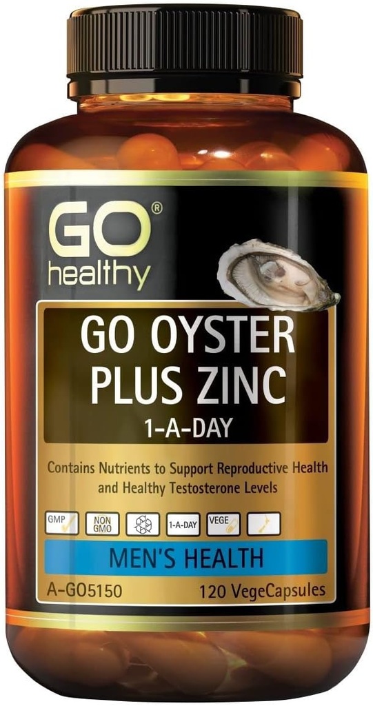GO Gesunde Oyster Plus Zink 1-A-Day 120 Vege Kapseln