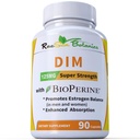 DIM Supplement 125mg - DIM Diindolyl Methan Plus BioPerine 90-Tag Versorgung mit DIM für Estrogen Balance, Hormon Menopause Balance, Akne Unterstützung, Haar Haut und Nägel