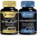BIEN-ÊTRE LABSRX Capsules de resvératrol avec Shilajit Pure Himalayan Capsules