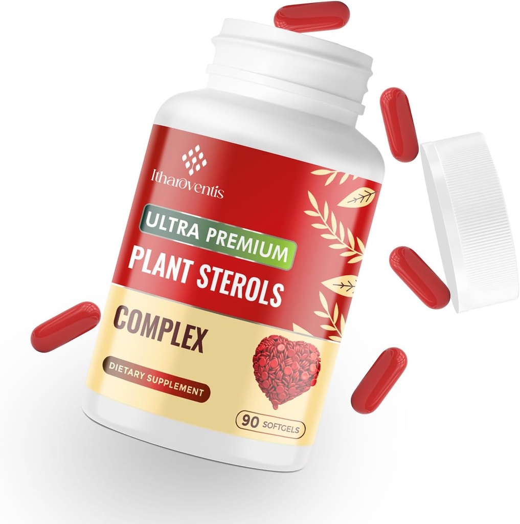 Dietary Supplement with Plant Sterols, Red Yeast Rice, Citrus Bergamot, and Garlice