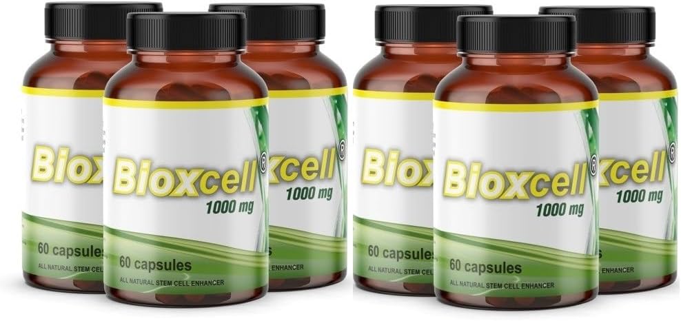 Bioxcell Nuova versione Celulas Madres (6 Bottiglie) 1.000mg Stem Enhancer Cell Aphanizomenon Flos-aquae