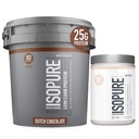 Polvere di proteina di Isopure Carb bassa con polvere di creatina 500g non aromaed, polvere di proteina Keto Friendly, isolato di proteine del siero di 100%, aroma di proteine: Cioccolato olandese, 7.5 Pounds