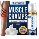 Soulagement pour la mousse de crampes musculaires - Agissant rapidement pour les spasmes et la douleur des jambes - Sulfate de magnésium - Stop à prévenir les crampes - Tout rétablissement de la désintoxication naturelle - Jambes, veaux, cou, dos, soulagement de la douleur articulaire