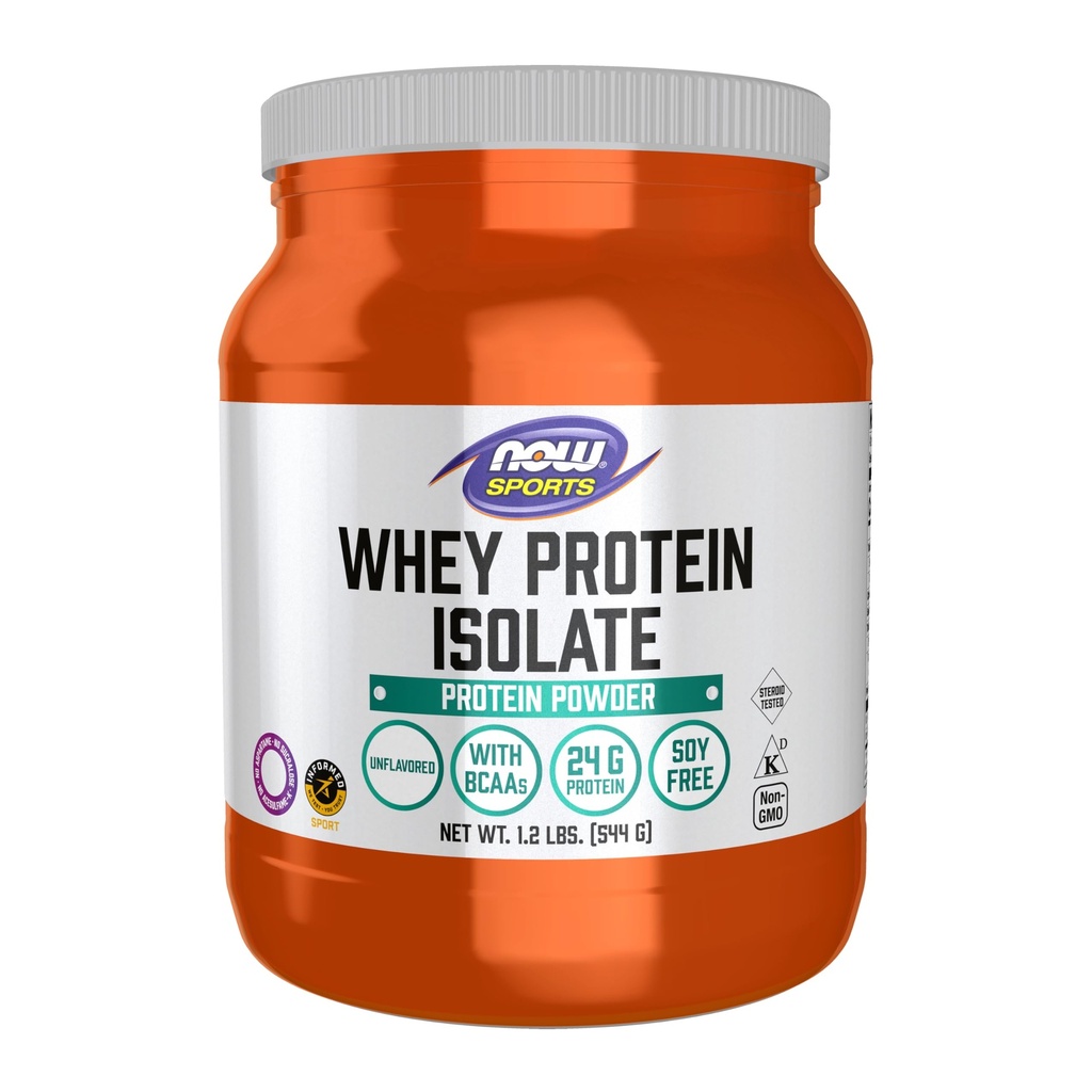 NOW polvere di isolamento delle proteine del siero di sport con BCAAs - non aromaed - 1,2 lb