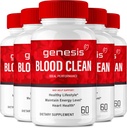 Genesi Sangue Clean Capsule - Supplemento avanzato di formula per la massima resistenza - Pulitore di vasi sanguigni naturali, Pillole pulite GenesisBlood, GenesisBloodClean Pastillas Recensioni (5 Pack)