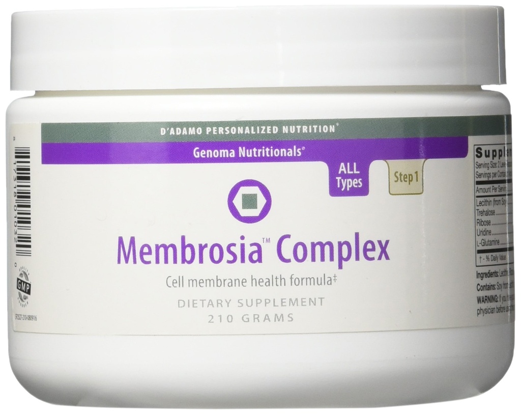 D'Adamo Complexe de Membrosia Nutrition Personnalisé, 2 Gram