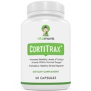 VitaMonk CortiTrax Natural Cortisol Blocker - Doctor Formulated Cortisol Manager, Cortisol Support & Cortisol Reducer (auch innerhalb von normalen Bereichen)- 60 Capsule Cortisol Supplement