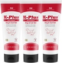 K-Plus Gluconate de potassium Gel rénal Plus Cranberry et EPA pour chiens et chats - Supplément rénal approuvé par un vétérinaire - soutient le bilan du potassium -(3 Pack)