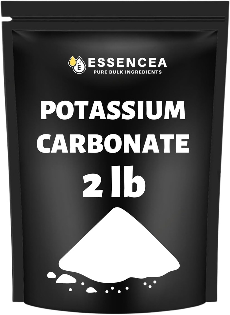 Kaliumcarbonat 2lb von Essencea Pure Bulk Zutaten | 100% reines Kaliumpulver für Pflanzen und Nahrungsergänzungsmittel (32 Unzen)