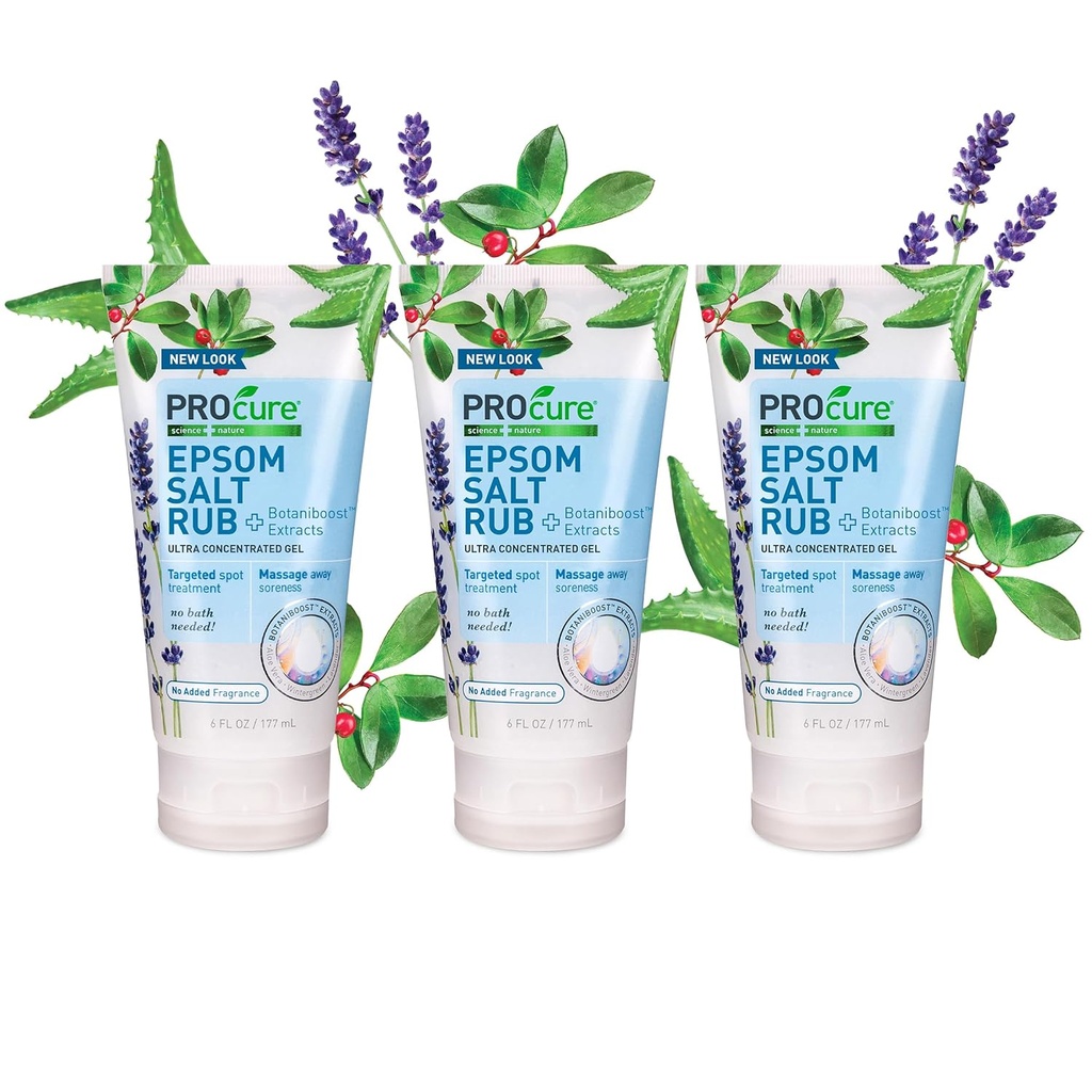 Procure Epsom Salz Rub Gel - 3 Pack