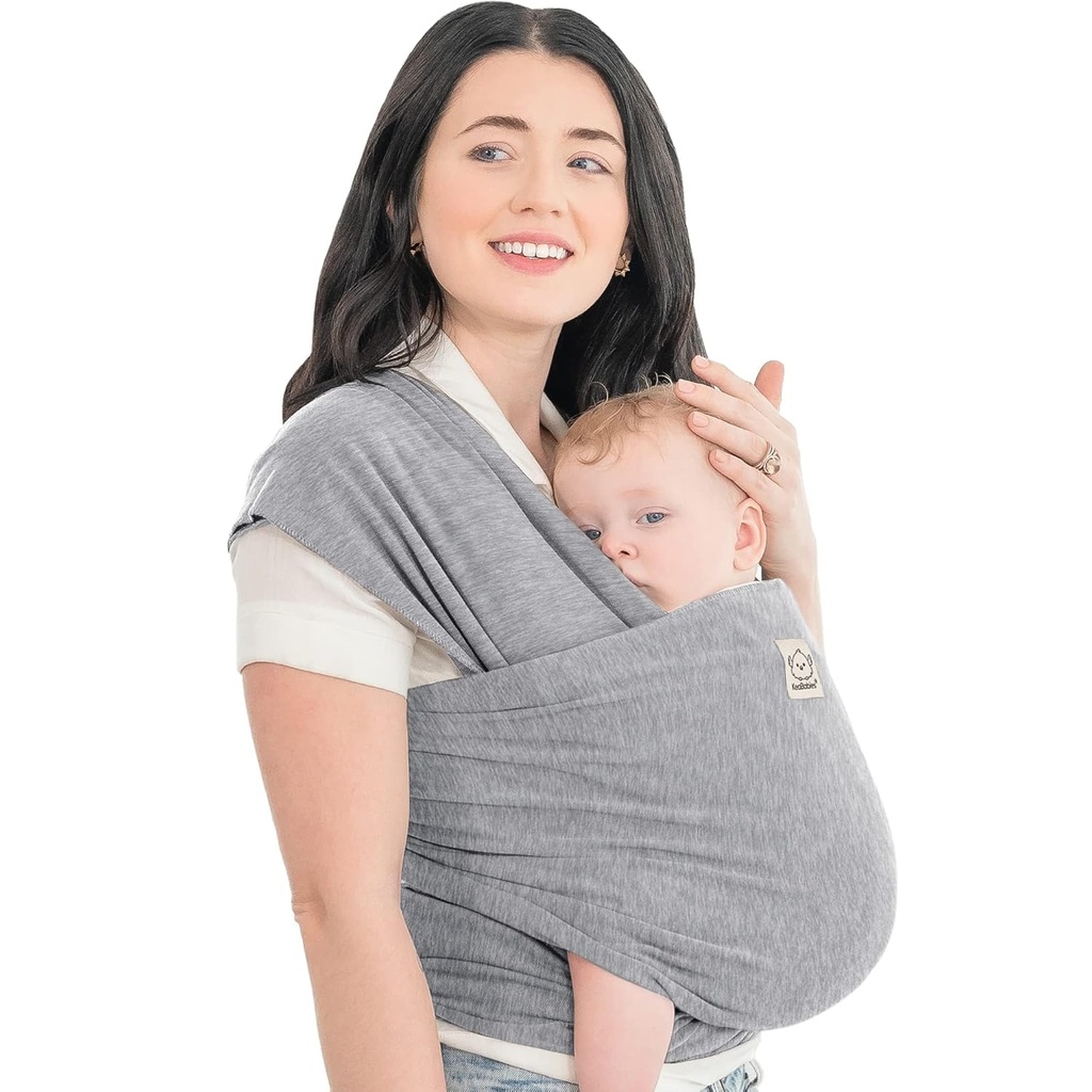 KeaBabies Baby Wrap Carrier - Alles in 1 Original Baby Carrier Neugeboren Kleinkind Sling, leicht zu tragen, Hände Free Bonding, Leichte, atmungsaktive Infant Wraps (Classic Gray)